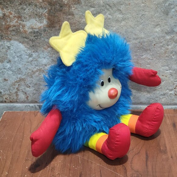 Vintage Rainbow Brite Champ Sprite Plushie Buddy Blue 1983 - Picture 7 of 12